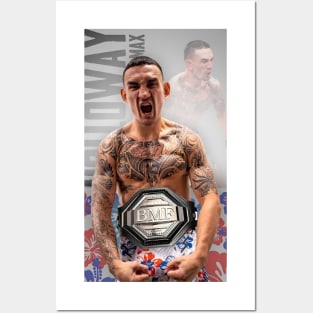 Max Holloway UFC 300 Champion Posters and Art